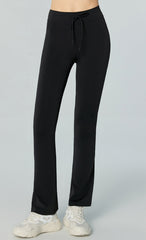 Trendy Athletic Tight Micro-flare Wide-leg Trousers | UWL257