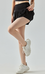 Drawstring High-Waist Sport Skirt | UWS095