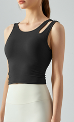 Ribbed Slim-Fit Yoga Tank Top | CTS131