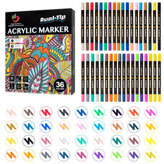 Caneta de tinta acrílica Maker 36 cores | AP019