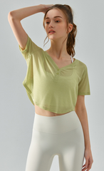 Loose V-Neck Yoga Cover-Up | CTS134