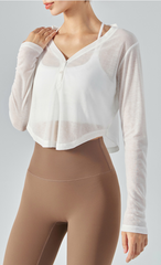 Loose V-Neck Yoga Cover-Up | CTL102