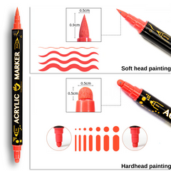 Maker 24 Colors Acrylic Paint Pen | AP020