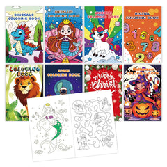 Livros para colorir Party Pack para 3-8 anos 8 livros | CG106 