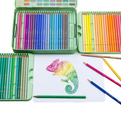Materiais de arte com lápis de cor 72 cores | AP008 