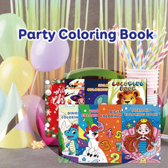 Livros para colorir Party Pack para 3-8 anos 8 livros | CG106 
