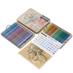 Suministros de arte con lápices de colores metálicos, 50 colores | AP009 