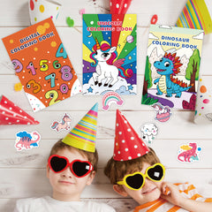 Party Pack Coloring Books for 3-8 Years 8 Books | CG106