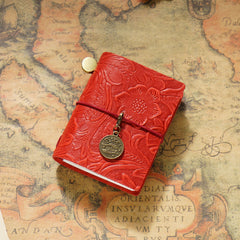 Carved Leather Mini Journal | JD114