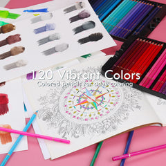 Watercolor Pencils Art Supplies 120 Colors | AP006